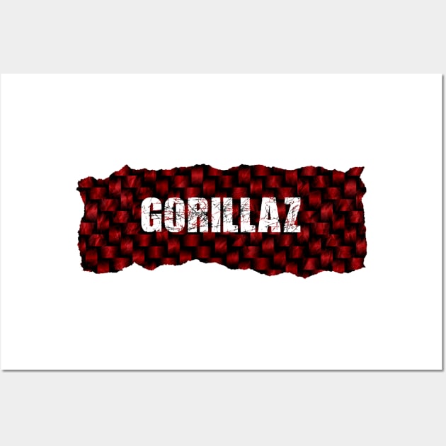 Gorillaz Ripped Flannel Wall Art by BAUREKSO